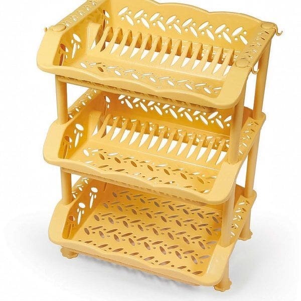 Super 3 Tier Plate Rack Kitchen Dish Organizer