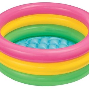Intex Sunset Glow Baby Swimming Pool 3 Ring Inflatable Kids Pool