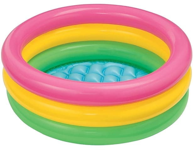 Intex Sunset Glow Baby Swimming Pool 3 Ring Inflatable Kids Pool