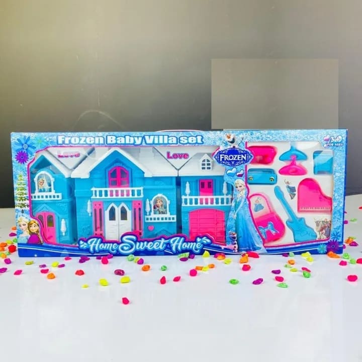 Frozen Doll House for Kids Princess Play House Toy - Image 2