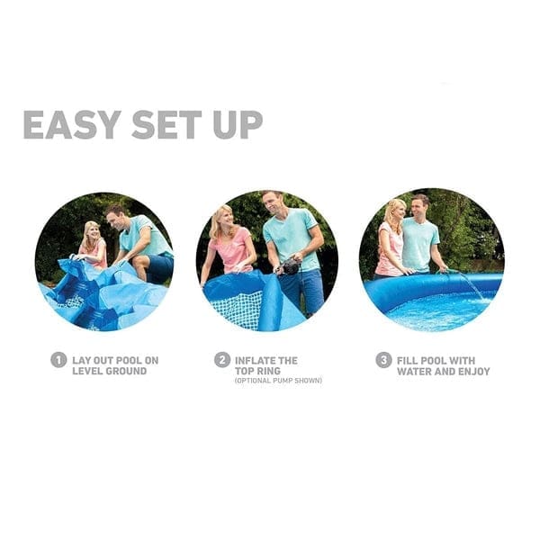 Intex Easy Set Pool 8ft x 2ft Inflatable Family Swimming Pool - Image 3