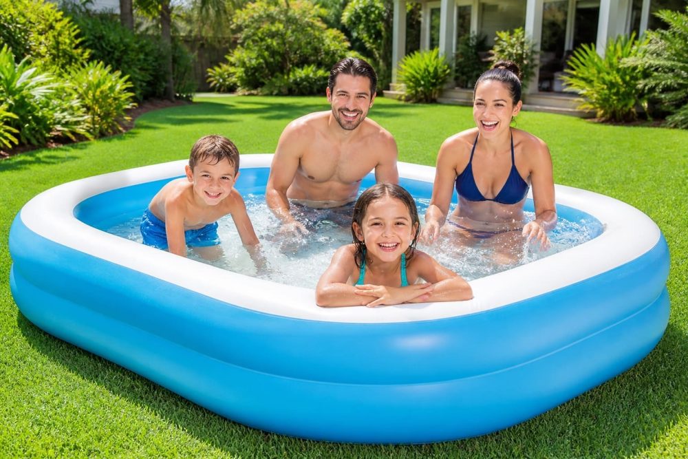 Intex Swim Center Family Swimming Pool 6.5ft x 5ft Inflatable Pool - Image 4