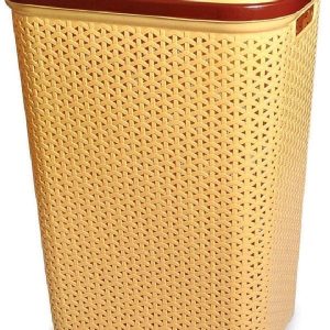 Collapsible Laundry Basket with Lid and Handles for Clothes Storage