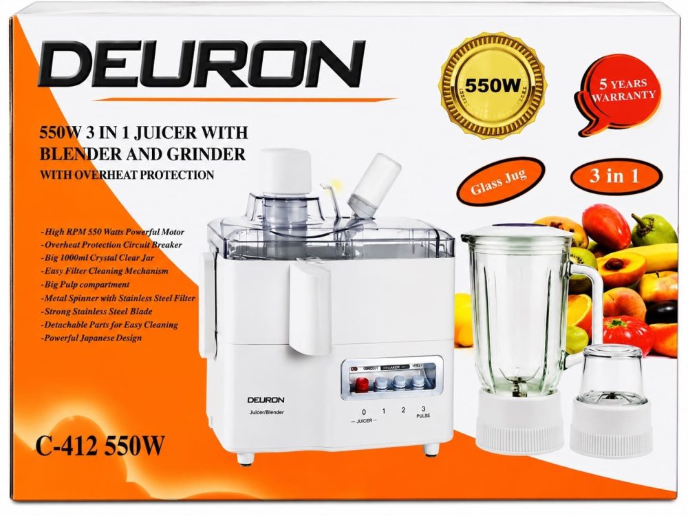 Juicer blender grinder product packaging