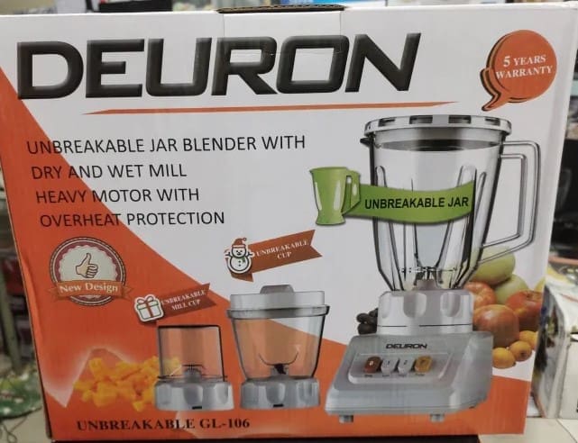 Deuron Juicer and Blender GL-106 with Unbreakable Jar - Image 2
