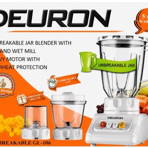 Deuron Unbreakable jar blender advertisement