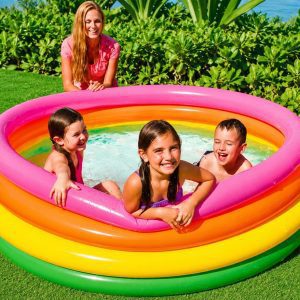 Intex Sunset Glow Pool for Kids 5.5 Feet Inflatable Swimming Pool